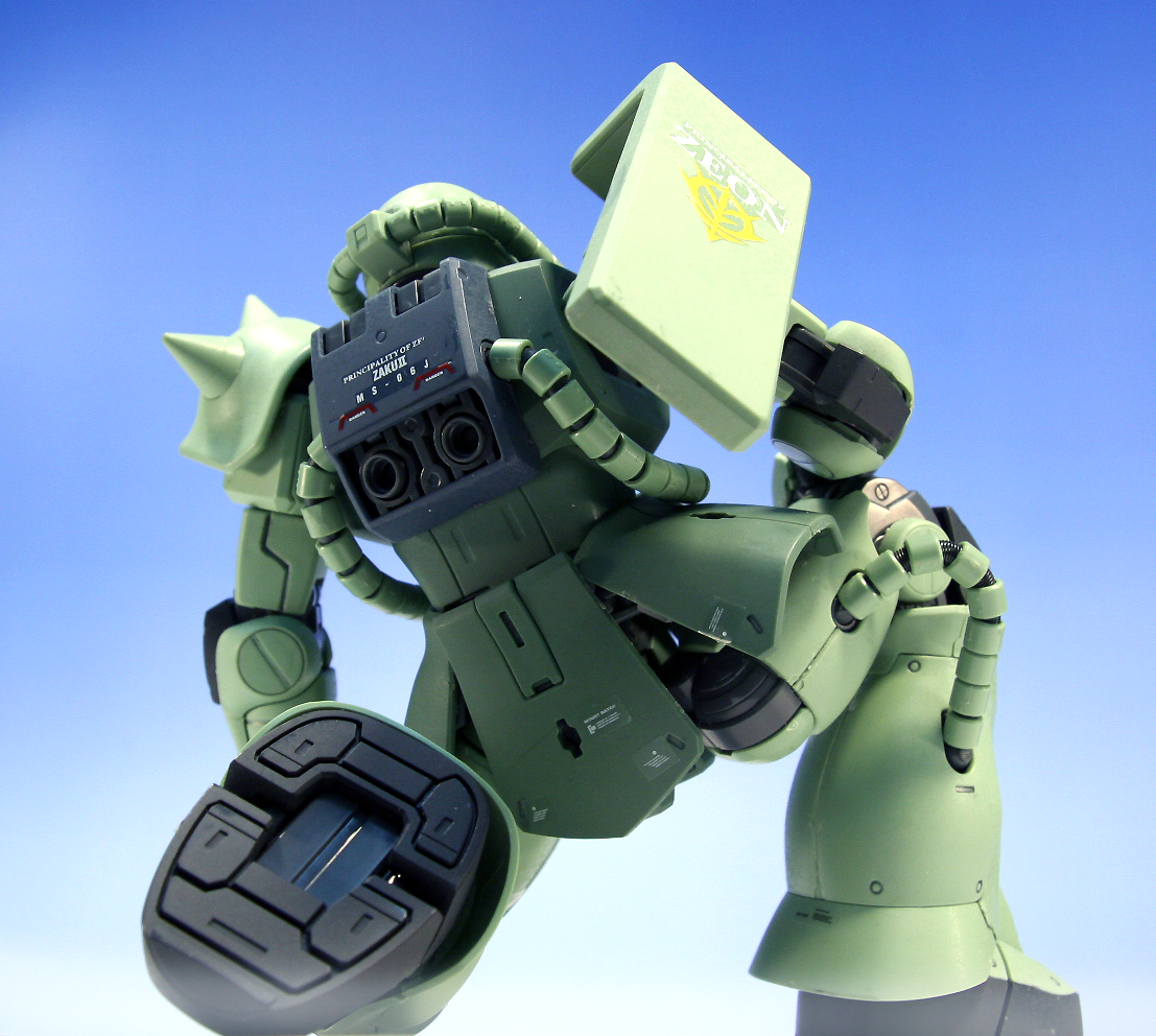 【MG】GUNDAM Ver2.0&ZAKU II Gundam MS-06F Zaku II Ver 2.0 MG Model Kit