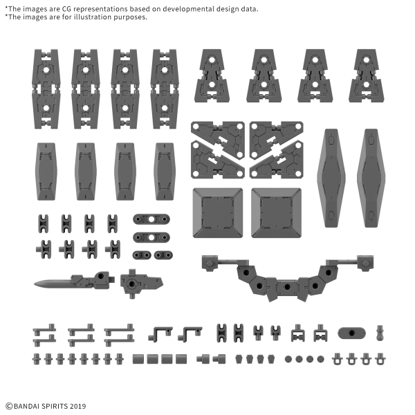 *PREORDER ITEM JUL-AUG 2025* 1/144 OPTION PARTS SET 19 (MULTI SHIELD)