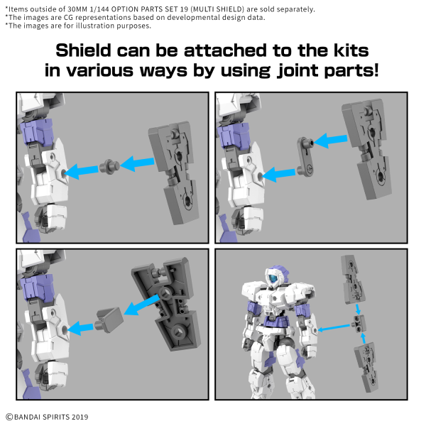 30MM OPTION PARTS SET 19 (MULTI SHIELD) 1/144 – Toronto Gundam