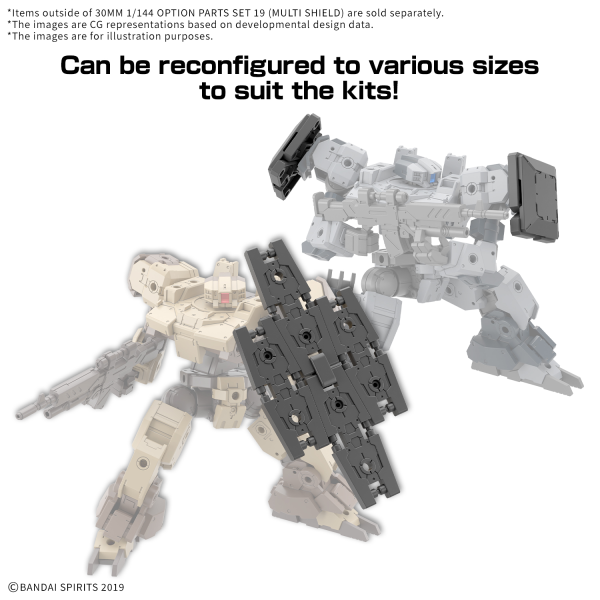 30MM OPTION PARTS SET 19 (MULTI SHIELD) 1/144 – Toronto Gundam