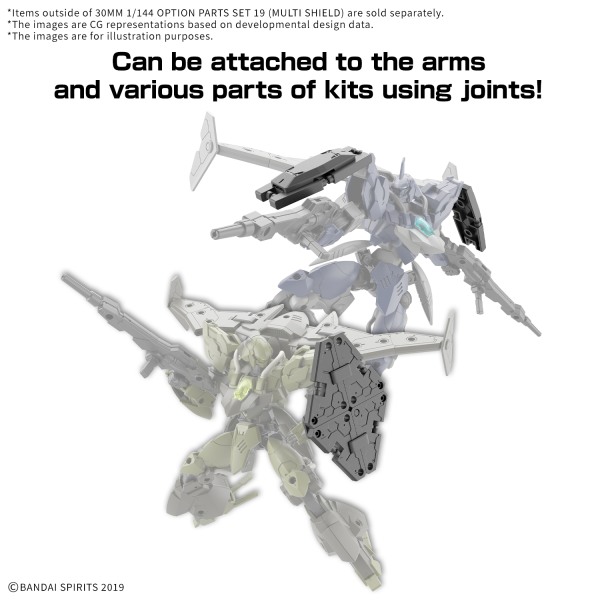 30MM OPTION PARTS SET 19 (MULTI SHIELD) 1/144 – Toronto Gundam