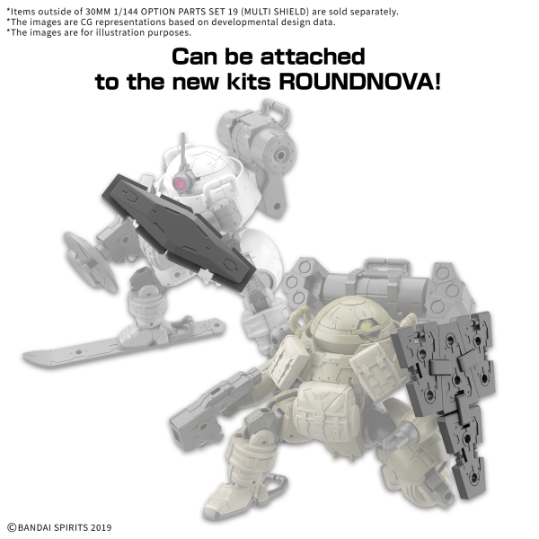 30MM OPTION PARTS SET 19 (MULTI SHIELD) 1/144 – Toronto Gundam