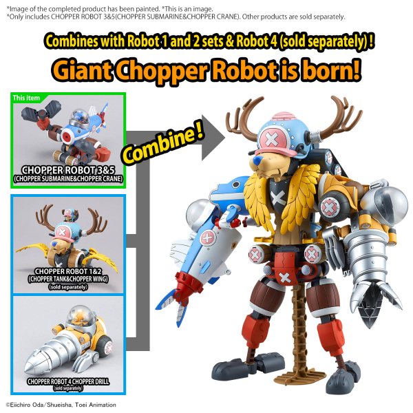 *PREORDER ITEM ETA JAN-FEB 2025* CHOPPER ROBOT 3&5(CHOPPER SUBMARINE&CHOPPER CRANE)