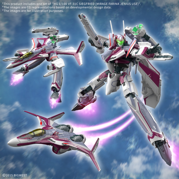 *PREORDER ITEM ETA Q2-Q3 2026 * HG VF-31C SIEGFRIED (MIRAGE FARINA JENIUS USE) 1/100
