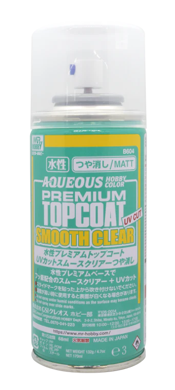 AQUEOUS PREMIUM TOP COAT UV-CUT SMOOTH CLEAR B604
