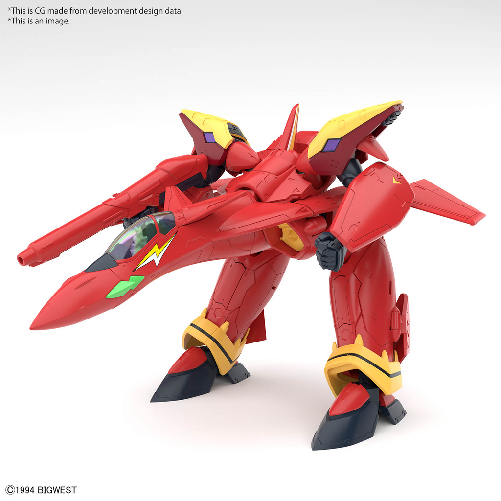 HG 1/100 VF-19 CUSTOM FIRE VALKYRIE WITH SOUND BOOSTER