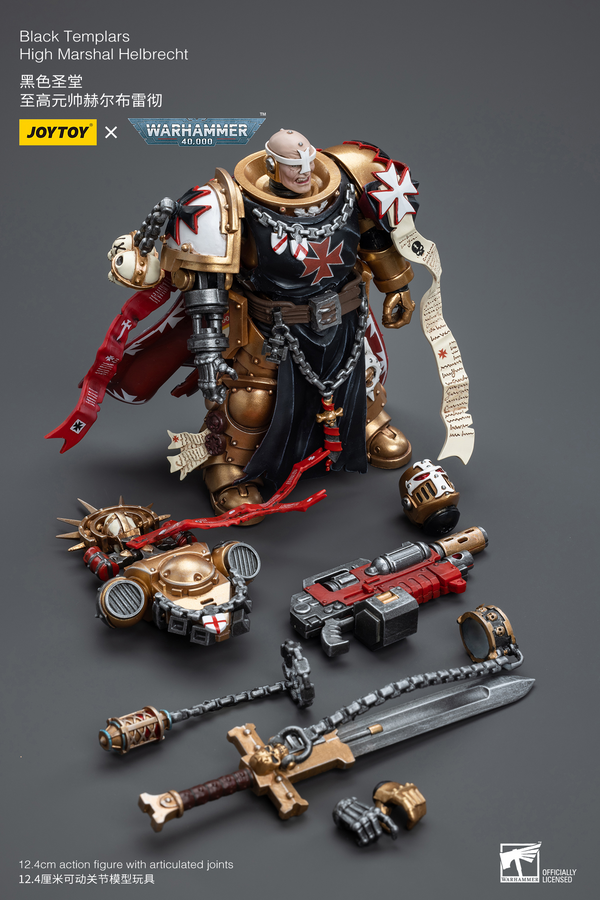 *PREODER ITEM ETA NOV-DEC 2023 * Joy Toy Black Templars High Marshal Helbrecht