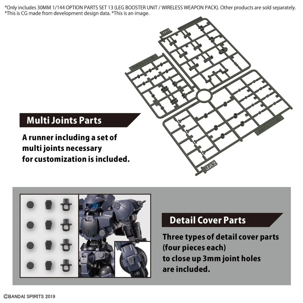 ★3 items SET★ (Custom Order) 30MM 1/144 OPTION PARTS SET 13 (LEG BOOSTER UNIT / WIRELESS