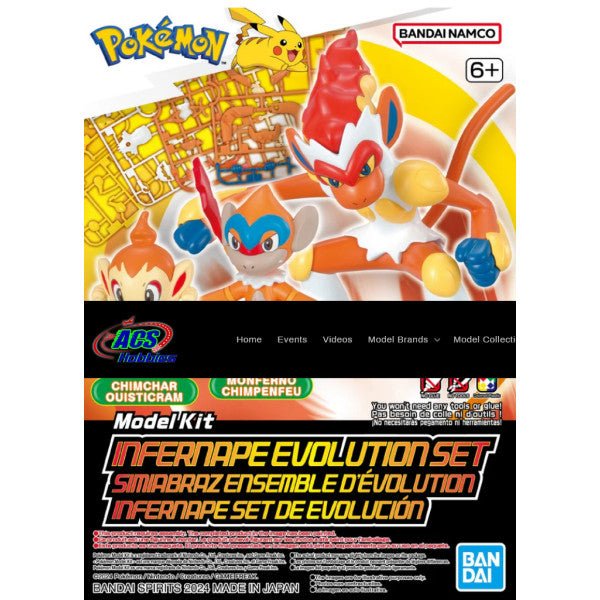 Pokémon Model Kit INFERNAPE EVOLUTION SET