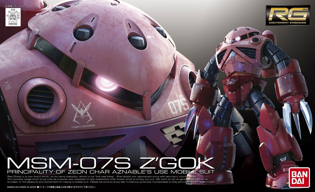 RG #16 Zgok Char Cutom MSM-07S 1/144