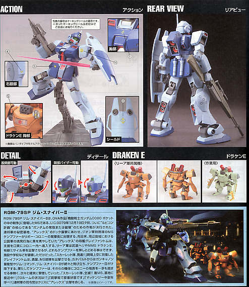Bandai HGUC 1/144 RGM-79SP GM Sniper II - Modellino Gundam, Action Figure, Adulti E Bambini, Giappone
