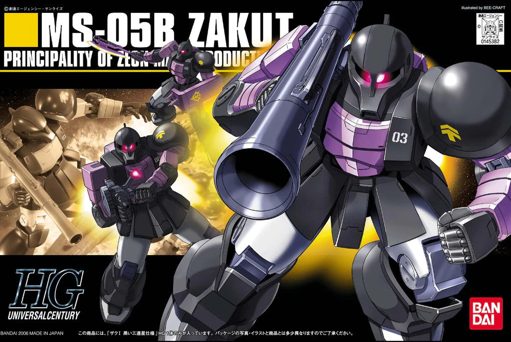 HGUC #068 Zaku I Black Tri Stars 1/144